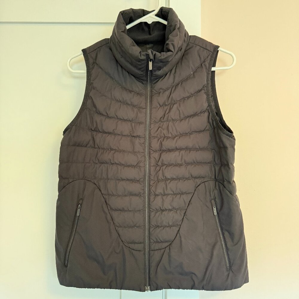 Lululemon Pack It Down Vest Full Zip Black Size 4 Side Pockets